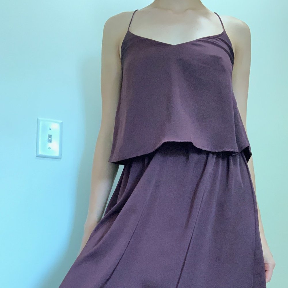 H&M Plum Midi Dress